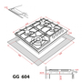 Варочная поверхность Weilor GG 604 BL - 3 Варочная поверхность Weilor GG 604 BL - 3