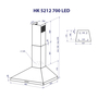 Вытяжка кухонная Minola HK 5212 IV 700 LED - 10