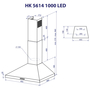 Вытяжка кухонная Minola HK 5614 WH 1000 LED - 10