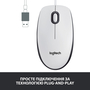 Мышка Logitech M100 USB White (910-006764) - 2