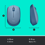 Мышка Logitech M171 Blue Grey (910-006866) - 7