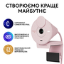 Веб-камера Logitech Brio 300 FHD Rose (960-001448) - 7