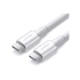 Дата кабель USB-C to USB-C 1.0m US300 20V/5A 100W White Ugreen (60551) - 1
