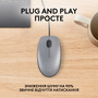 Мышка Logitech M110 Silent USB Mid Gray (910-006760) - 2