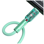 Дата кабель USB 3.1 AM to Lightning 1.0m CALDC 2.4A Silica gel Green Baseus (CALGJ-06) - 3