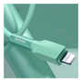 Дата кабель USB 3.1 AM to Lightning 1.0m CALDC 2.4A Silica gel Green Baseus (CALGJ-06) - 4