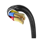 Дата кабель USB 3.1 AM to Lightning 2.0m CAL7C 1.5A 90 Black Baseus (CAL7C-B01) - 4
