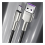 Дата кабель USB 3.1 AM to Type-C 0.25m CAKF 6.0A 66W Cafule Series Metal Data Cable Black Baseus (CAKF000001) - 10