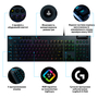 Клавиатура Logitech G815 Lightsync RGB Mechanical GL Linear USB UA Black (920-009008) - 8