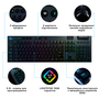 Клавиатура Logitech G915 Lightspeed RGB Wireless GL Clicky USB Black (920-009111) - 11