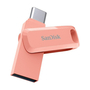 USB флеш накопитель SanDisk 256GB Ultra Dual Drive Go USB 3.0/Type-C Peach (SDDDC3-256G-G46PC) - 2