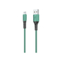 Дата кабель USB 2.0 AM to Lightning 1.0m PD-B51i Green Proda (PD-B51i-GR) - 1