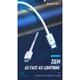 Дата кабель USB-C to Lightning 1.0m PD-B84i 35W Proda (PD-B84i-WHT) - 2