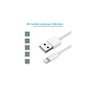 Дата кабель USB 2.0 AM to Lightning 1.8m 2.1A MFI White Choetech (IP0027-WH) - 5
