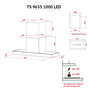 Вытяжка кухонная Perfelli TS 9635 I/WH 1000 LED - 3