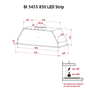 Вытяжка кухонная Perfelli BI 5453 BL 850 LED Strip - 3